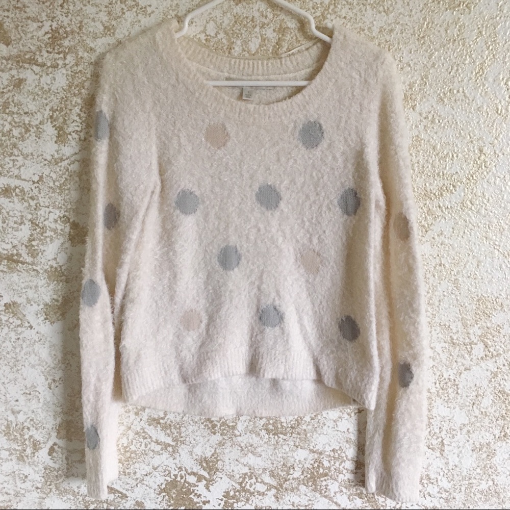 Lauren Conrad fuzzy sweater